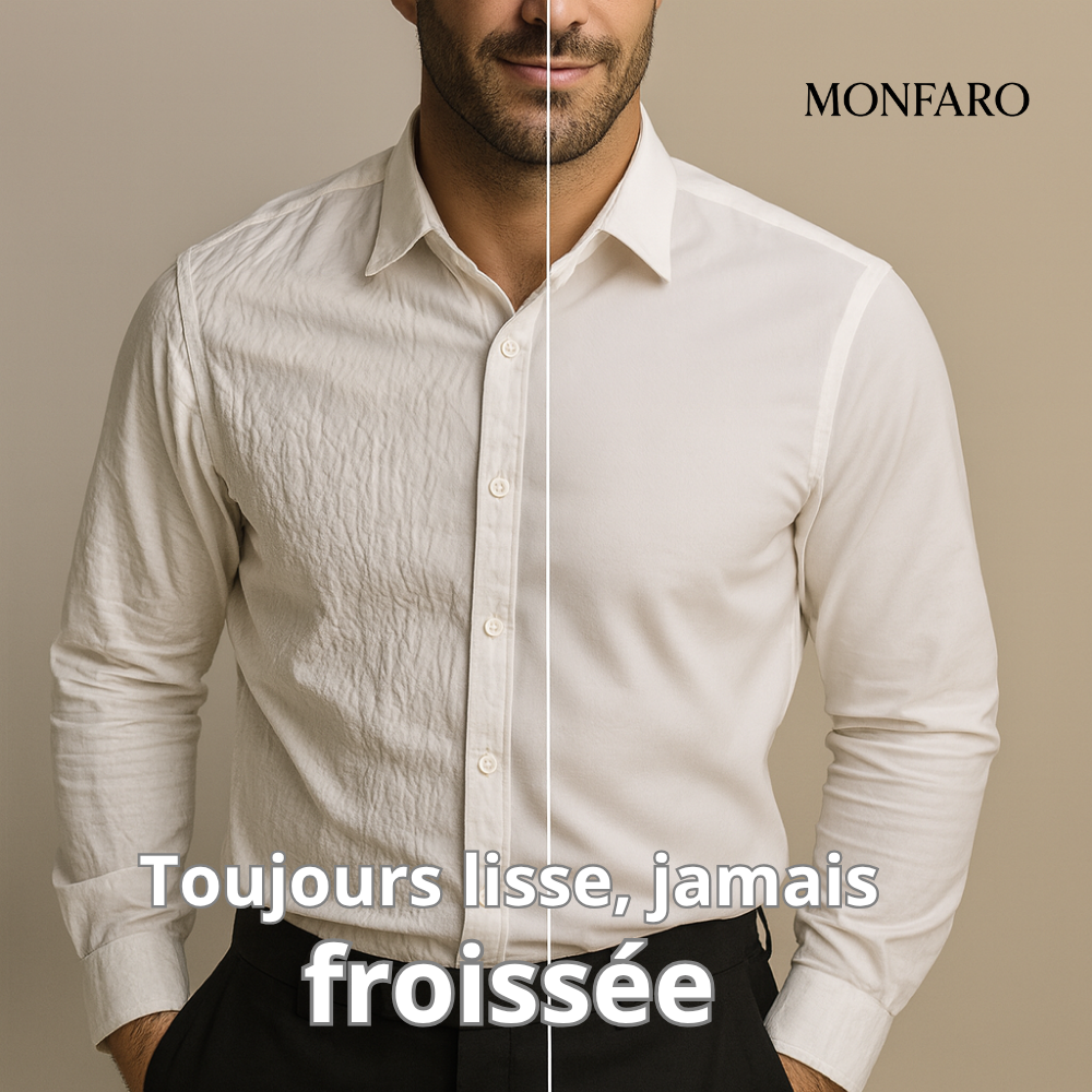 Lancement 2025 | Chemise Infroissable à Coupe Ajustée